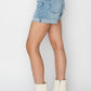 RISEN Distressed Mid-Rise Waist Denim Shorts