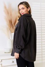 Load image into Gallery viewer, Heimish Cozy Girl Full Size Button Down Shacket
