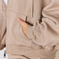 RISEN Oversized Zip Up Drawstring Hoodie