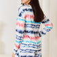 Shiny Tie-Dye Dropped Shoulder Lounge Set