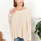 HEYSON Full Size Oversized Super Soft Ribbed Top