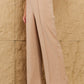 HYFVE Pretty Pleased High Waist Pintuck Straight Leg Pants in Camel