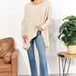 HEYSON Full Size Oversized Super Soft Ribbed Top