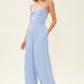 Idem Ditto Drawstring Back Sleeveless Wide Leg Jumpsuit