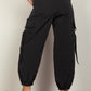 VERY J Elastic Waist Woven Cargo Pants