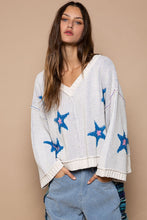 Load image into Gallery viewer, POL Long Sleeve Star Patch Sweater
