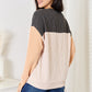 Double Take Color Block Dropped Shoulder T-Shirt