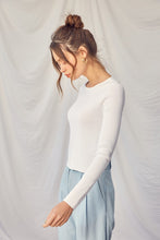 Load image into Gallery viewer, Idem Ditto Twisted Backless Long Sleeve Knit Top
