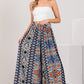 SAGE + FIG Bohemian Multi Geo Print Wide Leg Pants