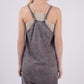 VERY J V-Neck Sleeveless Washed Romper