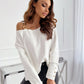 Asymmetrical Neck Buttoned Top