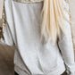 Sequin V-Neck Sweatshirt