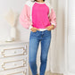 Color Block Dropped Shoulder Sweatshirt