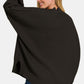 Zenana Side Sit Oversize Sweater