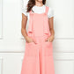 Veveret Wide Strap French Terry Overalls