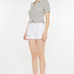 Kancan Raw Hem Distressed Denim Shorts