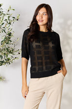 Load image into Gallery viewer, Mandy Ribbed Trim Round Neck Knit Top
