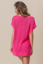 Load image into Gallery viewer, BiBi Patch Pocket Short Sleeve Sweater
