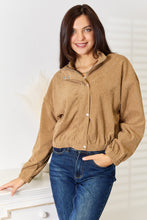 Load image into Gallery viewer, Perfee Long Sleeve Dropped Shoulder Jacket
