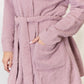 Hailey & Co Tie Front Long Sleeve Robe