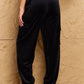 HYFVE Chic For Days High Waist Drawstring Cargo Pants in Black