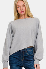 Load image into Gallery viewer, Zenana Asymmetric Hem Long Sleeve Sweater
