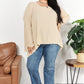 HEYSON Full Size Oversized Super Soft Ribbed Top