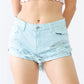 LITZ LA Distressed Ripped Denim Shorts