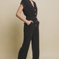 Love Tree Button Up Front Pocket Jumpsuit