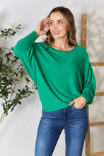 Load image into Gallery viewer, Zenana Full Size Round Neck Batwing Sleeve Blouse
