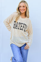 Load image into Gallery viewer, And The Why GRATEFUL Long Sleeve Knit Top
