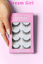 Load image into Gallery viewer, SO PINK BEAUTY Faux Mink Eyelashes 5 Pairs
