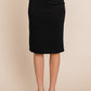 BOMBOM Elastic Waist Pencil Skirt