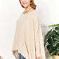 HEYSON Full Size Oversized Super Soft Ribbed Top