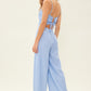 Idem Ditto Drawstring Back Sleeveless Wide Leg Jumpsuit