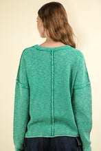 Load image into Gallery viewer, VERY J Mineral Washed Exposed Seam Sweater
