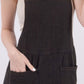 VERY J Sleeveless Double Gauze Overalls with Pockets