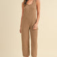 MABLE Sleeveless Knit Crop Jumpsuit with Pockets