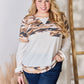 Hailey & Co Full Size Printed Round Neck Blouse