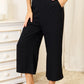 Devine Buttoned Round Neck Tank and Wide Leg Pants Set