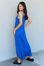 Load image into Gallery viewer, Ninexis Good Energy Full Size Cami Side Slit Maxi Dress in Royal Blue
