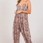 SAGE + FIG Multi Paisley Print Sleeveless Jumpsuit