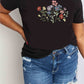 Simply Love Flower Graphic Cotton Tee