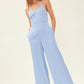 Idem Ditto Drawstring Back Sleeveless Wide Leg Jumpsuit