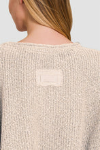 Load image into Gallery viewer, Zenana Notched Side Slit Patch Sweater
