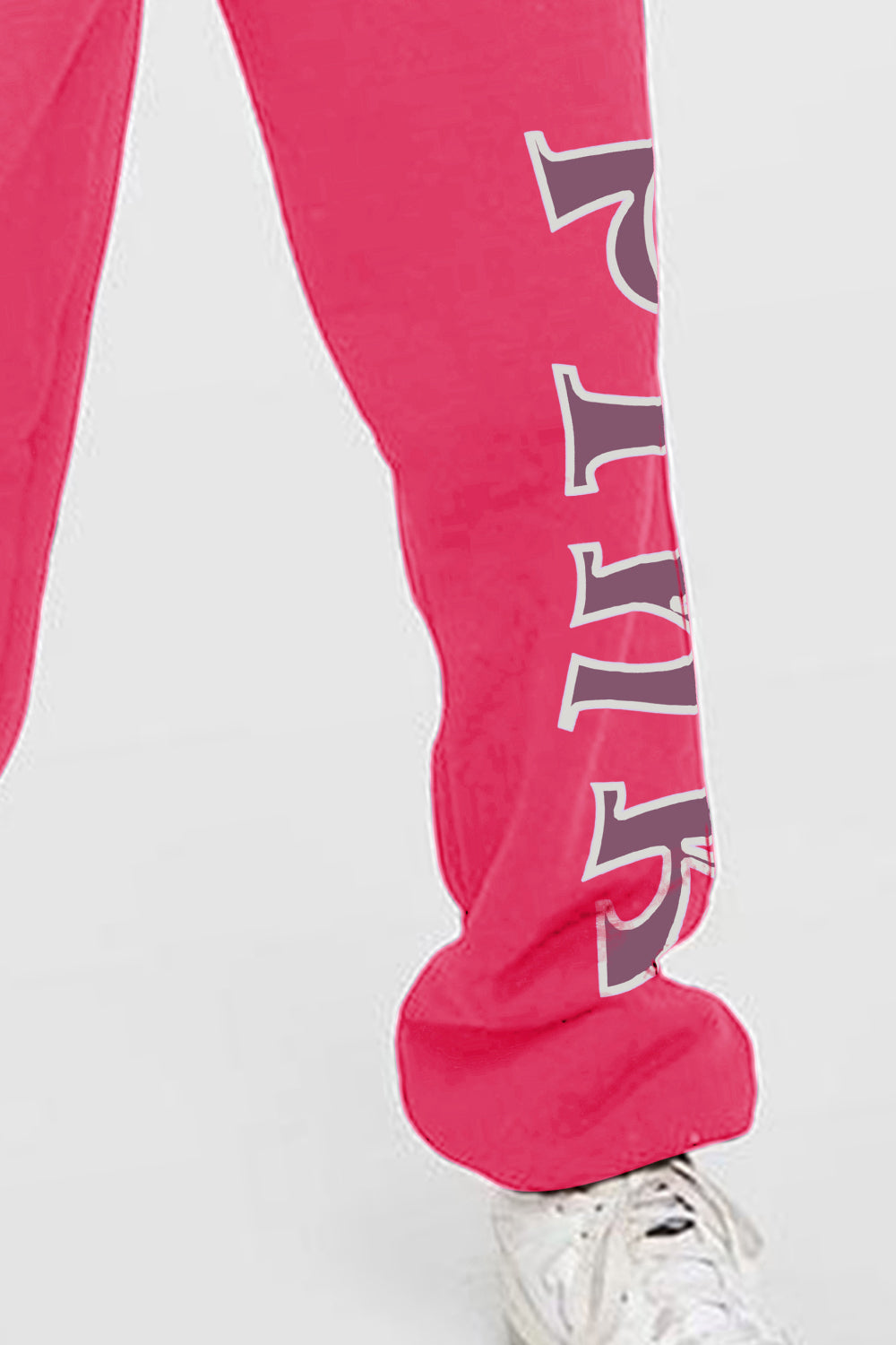 Simply Love Full Size PINK Graphic Sweatpants