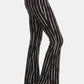 Leggings Depot Striped High Waist Flare Pants