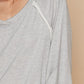 POL Back Cross Strap Detail Balloon Sleeve Sweatshirt