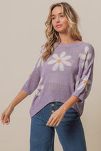 Load image into Gallery viewer, BiBi Floral Pattern Slit Sweater
