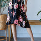 Reborn J Floral Wrap Ruffle Hem Skirt